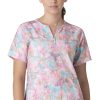 Carhartt Women's Notch Neck Grasslands Camo Print Scrub Top 1 Carhartt Women's Notch Neck Grasslands Camo Print Scrub Top -Silverts-shop 1 wk c13214 printgld 650