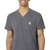 Carhartt Men's Zip Pocket Scrub Top 1 Carhartt Men's Zip Pocket Scrub Top -Silverts-shop 1 wk c15037 650