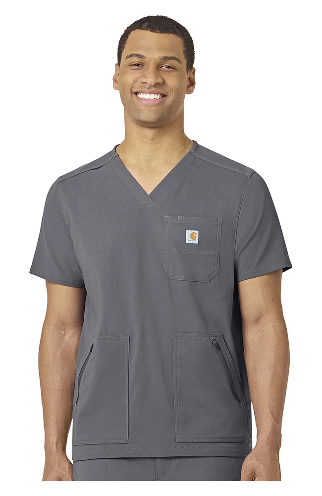 Carhartt Men's Zip Pocket Scrub Top