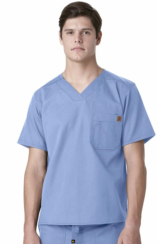 Carhartt Clearance Men's V-Neck Utility Solid Scrub Top