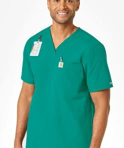 Carhartt Men's V-Neck Shirttail Scrub Top