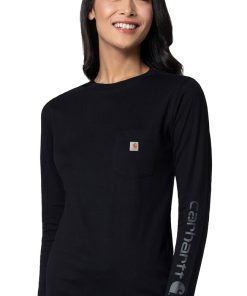 Carhartt Women's Crew Neck Pocket Graphic T-Shirt