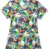 Zoe And Chloe Clearance Women's Autumn Odyssey Print Scrub Top 1 Zoe And Chloe Clearance Women's Autumn Odyssey Print Scrub Top -Silverts-shop 1 wk z12213 printclearanceato 650
