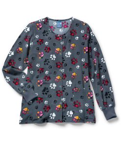 Zoe And Chloe Clearance Women's Checking Paws Print Jacket