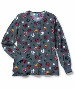 Zoe And Chloe Clearance Women's Checking Paws Print Jacket