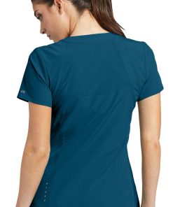 Barco One Women's Racer Solid Scrub Top & Boost Jogger Scrub Pant -Silverts-shop 2 bc 30set 650