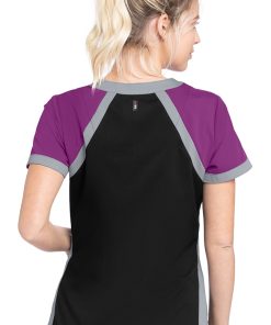 Grey's Anatomy Women's Scuba Solid Scrub Top -Silverts-shop 2 bc 41435s 650