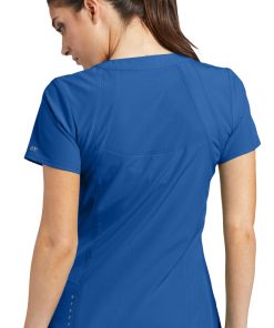 Barco One Clearance Women's V-Neck Solid Scrub Top -Silverts-shop 2 bc 5105 clearance 650