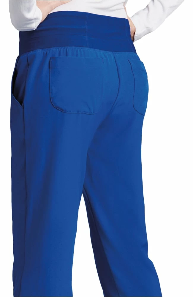 Barco One Clearance Women's Flare Leg Knit Waistband Cargo Scrub Pant - Image 2