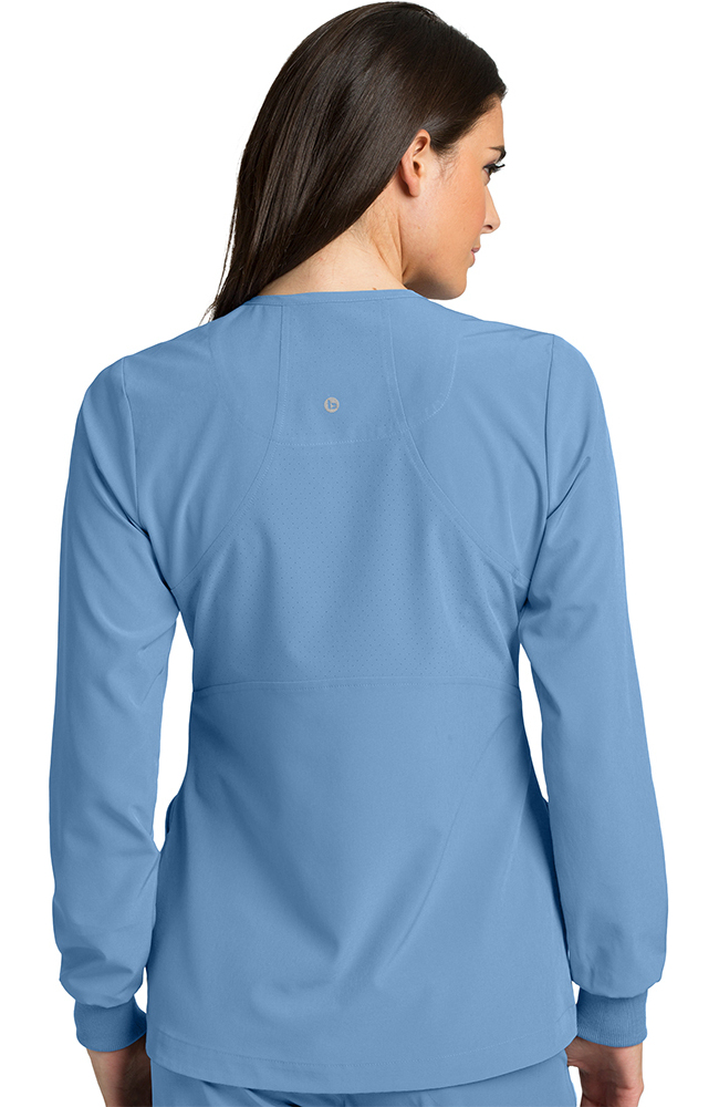 Women's Cadence Solid Scrub Jacket Barco One Women's Cadence Solid Scrub Jacket -Silverts-shop 2 bc 5409 650