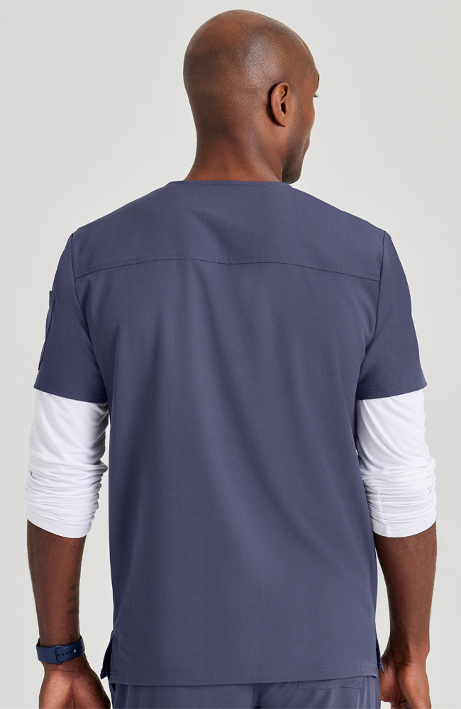 Barco Unify Men's V-Neck Scrub Top Barco Uniforms Barco Unify Men's V-Neck Scrub Top -Silverts-shop 2 bc but153 650