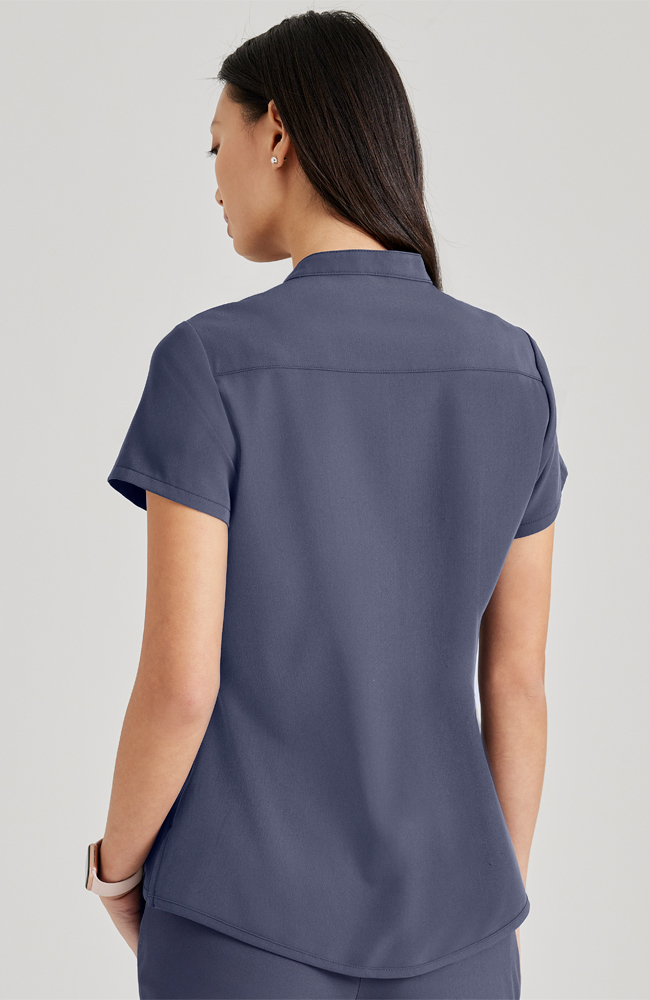 Barco Uniforms Barco Unify Women's Henley Tuck-In Scrub Top 4 Barco Uniforms Barco Unify Women's Henley Tuck-In Scrub Top - Image 2