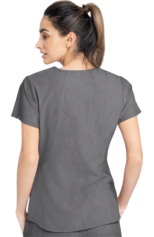 Women's London Solid Scrub Top Grey's Anatomy Women's London Solid Scrub Top -Silverts-shop 2 bc gnt086 650