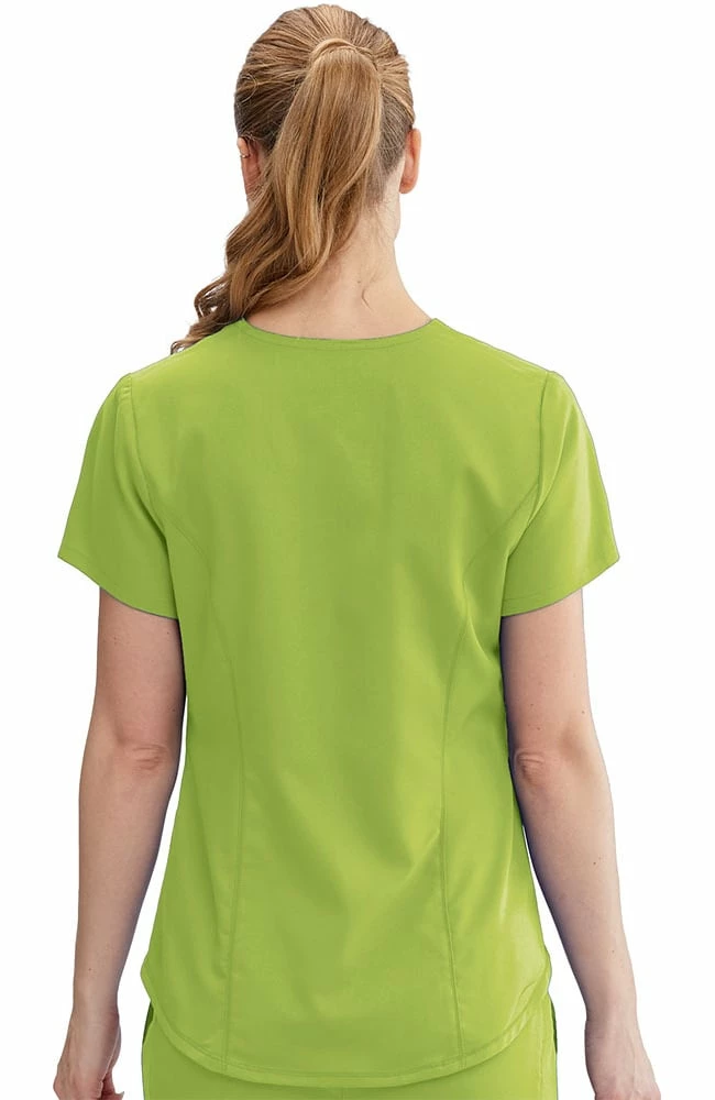 Grey's Anatomy Clearance Women's Avana Solid Scrub Top - Image 2