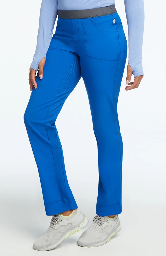 Cherokee Clearance Women's Rib Yoke Waist Pull On Scrub Pants - Image 2