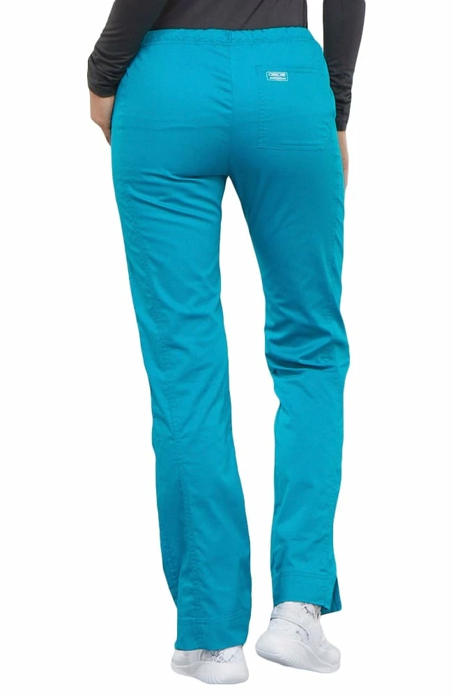 Cherokee Workwear Clearance Women's Mid Rise Skinny Leg Scrub Pant - Image 2