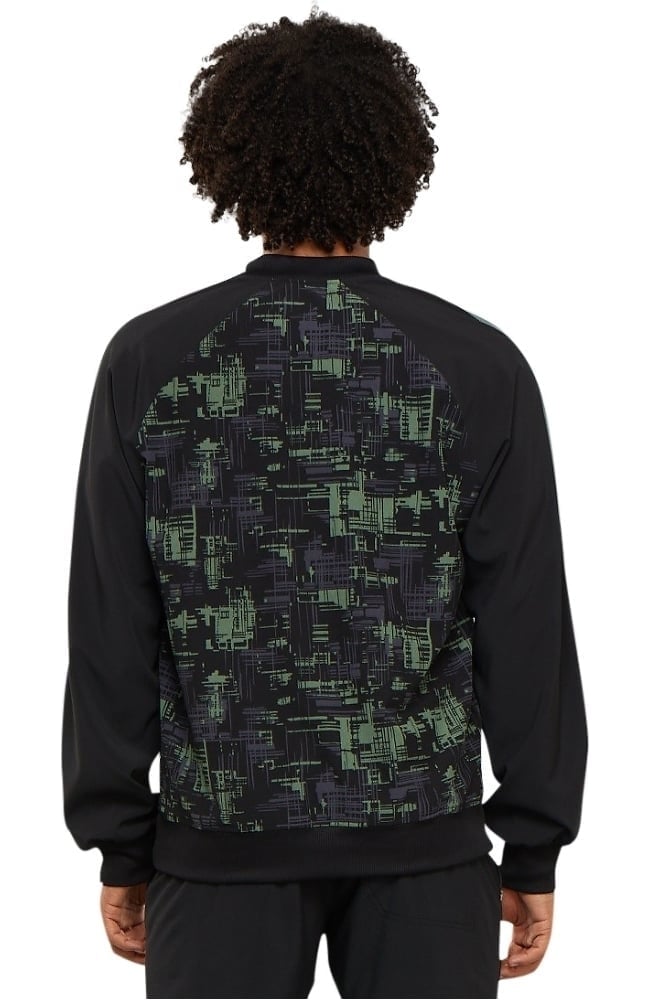 Clearance Men's Zip Front Abstract Print Scrub Jacket Cherokee Clearance Men's Zip Front Abstract Print Scrub Jacket -Silverts-shop 2 ck ck311 printclearance 650
