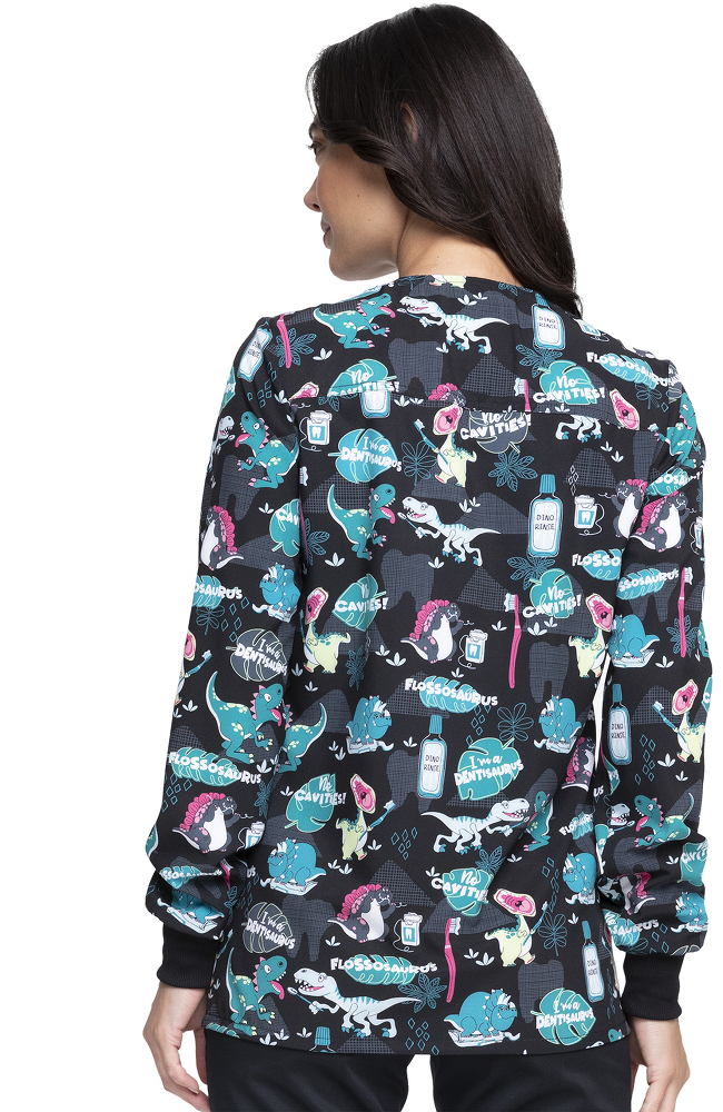 Clearance Women's I'm A Dentisaurus Print Jacket Cherokee Clearance Women's I'm A Dentisaurus Print Jacket -Silverts-shop 2 ck ck321 printclearance 650