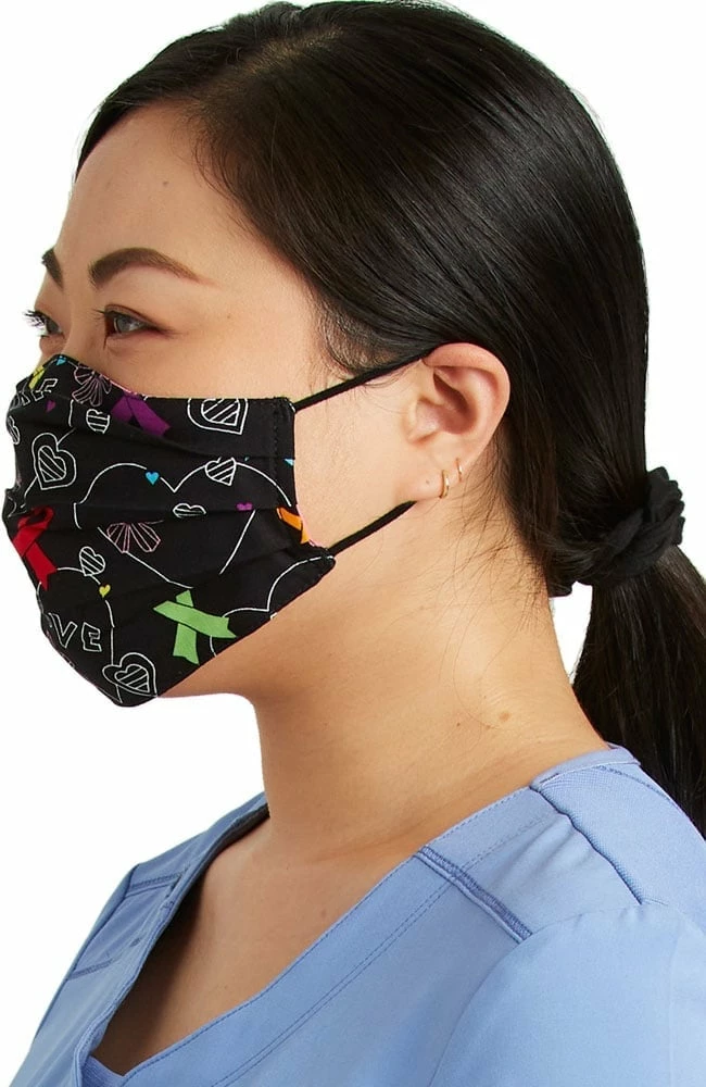 Cherokee Women's Reversible A Hopeful Hearts & Mr. Purr-fect Print Face Mask - Image 2