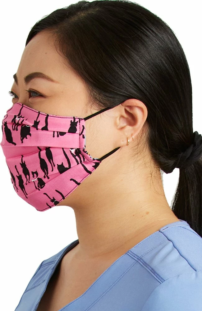 Cherokee Women's Reversible Mr. Purr-fect & Wild Child Print Face Mask - Image 2