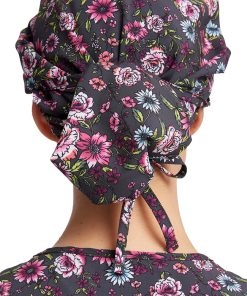 Cherokee Women's Romantic Garden Print Bouffant Scrub Hat 3 Cherokee Women's Romantic Garden Print Bouffant Scrub Hat -Silverts-shop 2 ck ck514 print 650 1