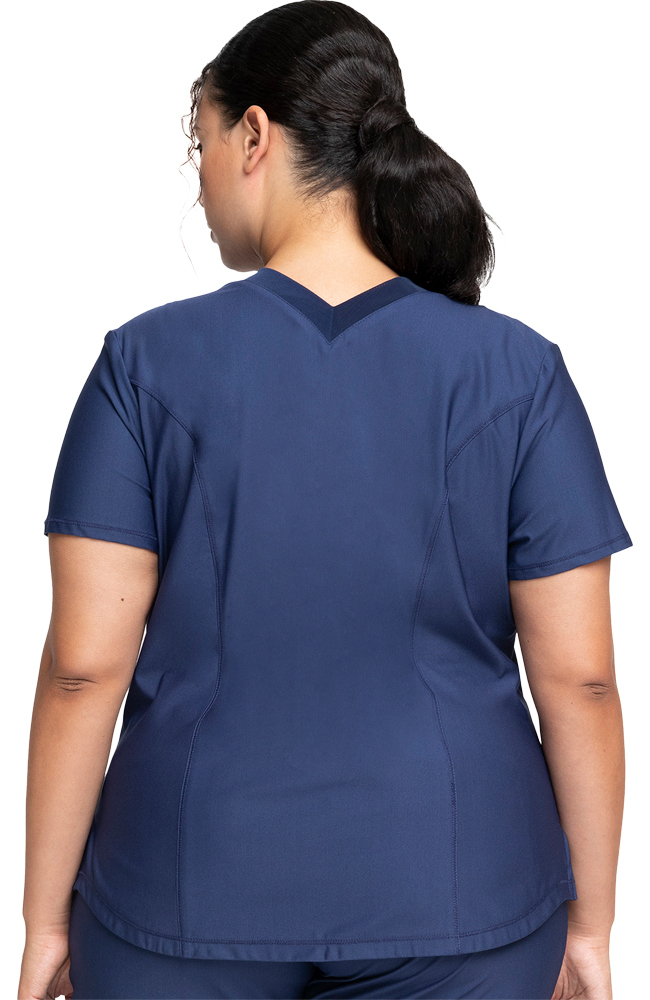 Cherokee Clearance Women's Shirttail Hem Scrub Top 4 Cherokee Clearance Women's Shirttail Hem Scrub Top - Image 2