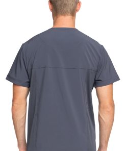 Cherokee Clearance Men's V-Neck Solid Scrub Top -Silverts-shop 2 ck ck904a clearance 650