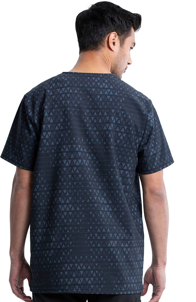 Clearance Men's Tri It Out Print Scrub Top Cherokee Clearance Men's Tri It Out Print Scrub Top -Silverts-shop 2 ck ck920 printclearance 650 2