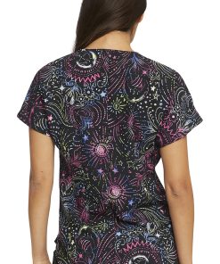 Heartsoul Clearance Women's Round Neck Celestial Twist Print Scrub Top 3 Heartsoul Clearance Women's Round Neck Celestial Twist Print Scrub Top -Silverts-shop 2 ck hs685 printclearance 650