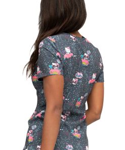 Heartsoul Clearance Women's Kawaii Vacation Print Scrub Top -Silverts-shop 2 ck hs714 printclearance 650