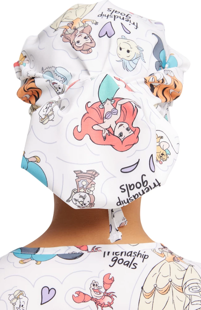 Cherokee Women's Friendship Goals Print Bouffant Scrub Hat - Image 2