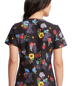 Cherokee Women's Just One Apple Print Scrub Top 3 Cherokee Women's Just One Apple Print Scrub Top -Silverts-shop 2 ck tf614 print 650