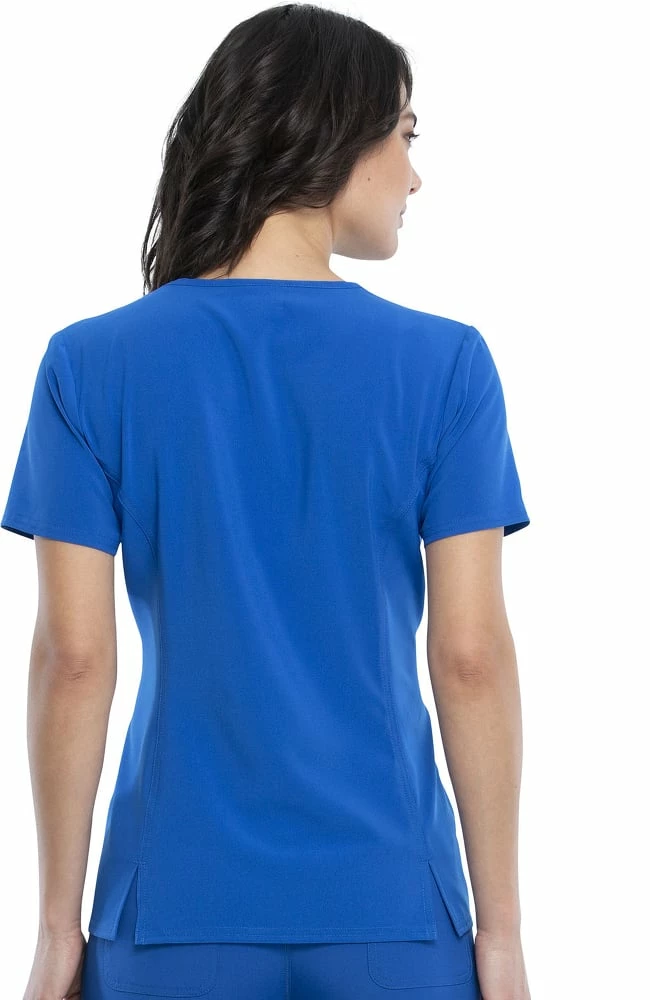 Cherokee Clearance Women's Snowland Print Scrub Top - Image 2