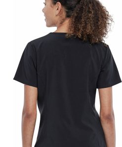 Cherokee Clearance Women's Flik And Dot Print Scrub Top -Silverts-shop 2 ck tf637 printclearance 650 6