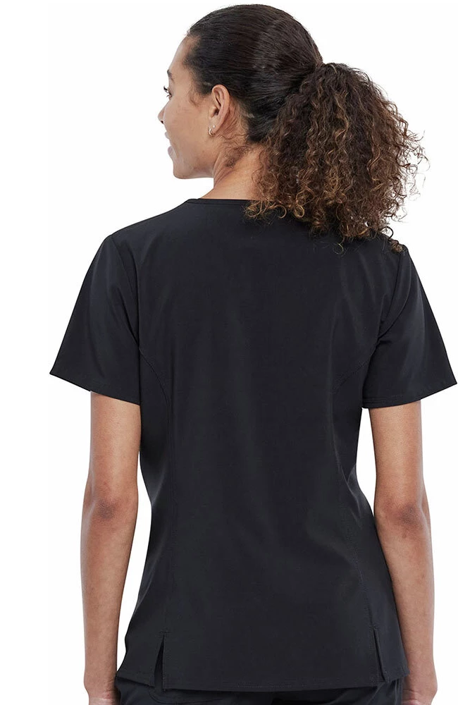 Cherokee Clearance Women's Flik And Dot Print Scrub Top - Image 2