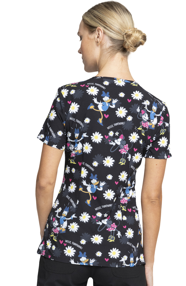 Clearance Women's Hello Sunshine Print Scrub Top Cherokee Clearance Women's Hello Sunshine Print Scrub Top -Silverts-shop 2 ck tf671 printclearance 650