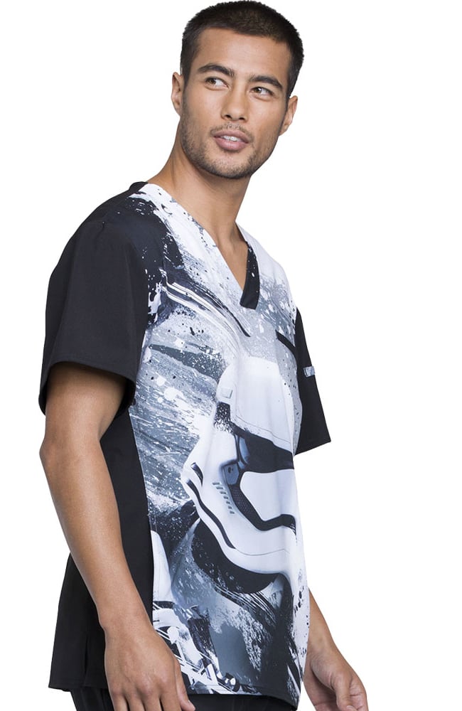 Clearance Men's V-Neck Star Wars Print Scrub Top Cherokee Clearance Men's V-Neck Star Wars Print Scrub Top -Silverts-shop 2 ck tf700 printclearance 650