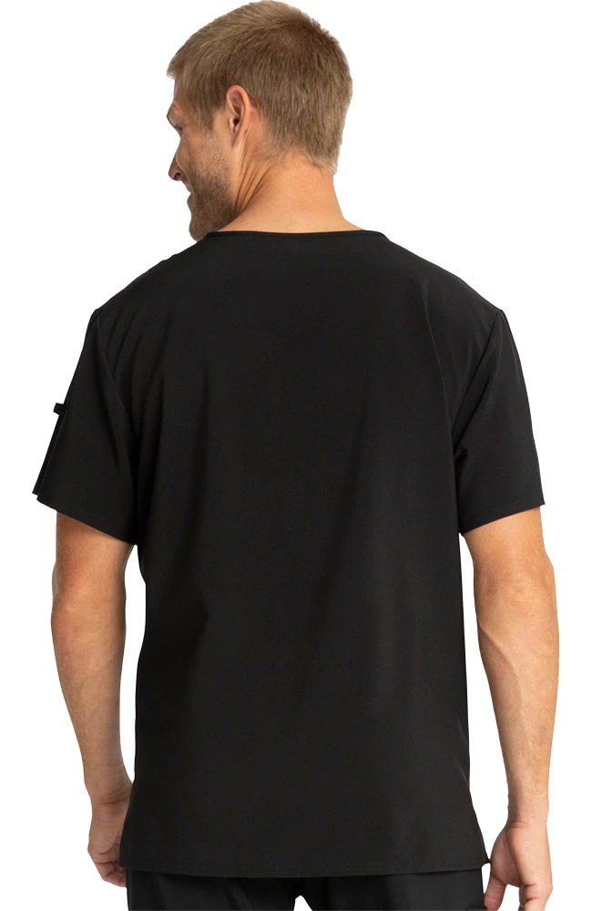 Cherokee Clearance Men's Jungle Nights Print Scrub Top - Image 2