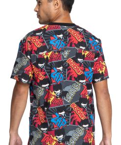 Cherokee Clearance Men's Zap Print Scrub Top 3 Cherokee Clearance Men's Zap Print Scrub Top -Silverts-shop 2 ck tf725 printclearance 650