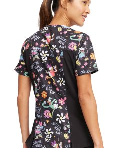 Cherokee Women's Positive Vibes Print Scrub Top 3 Cherokee Women's Positive Vibes Print Scrub Top -Silverts-shop 2 ck tf764 print 650