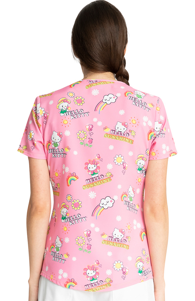 Clearance Women's Hello Kitty Sunshine Print Scrub Top Cherokee Clearance Women's Hello Kitty Sunshine Print Scrub Top -Silverts-shop 2 ck tf770 printclearance 650