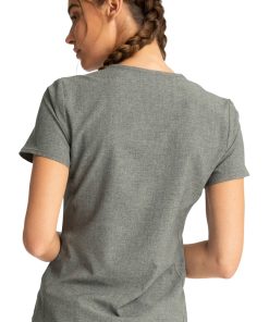 Cherokee Clearance Women's Fairy Wings Print Scrub Top -Silverts-shop 2 ck tf782 printclearance 650