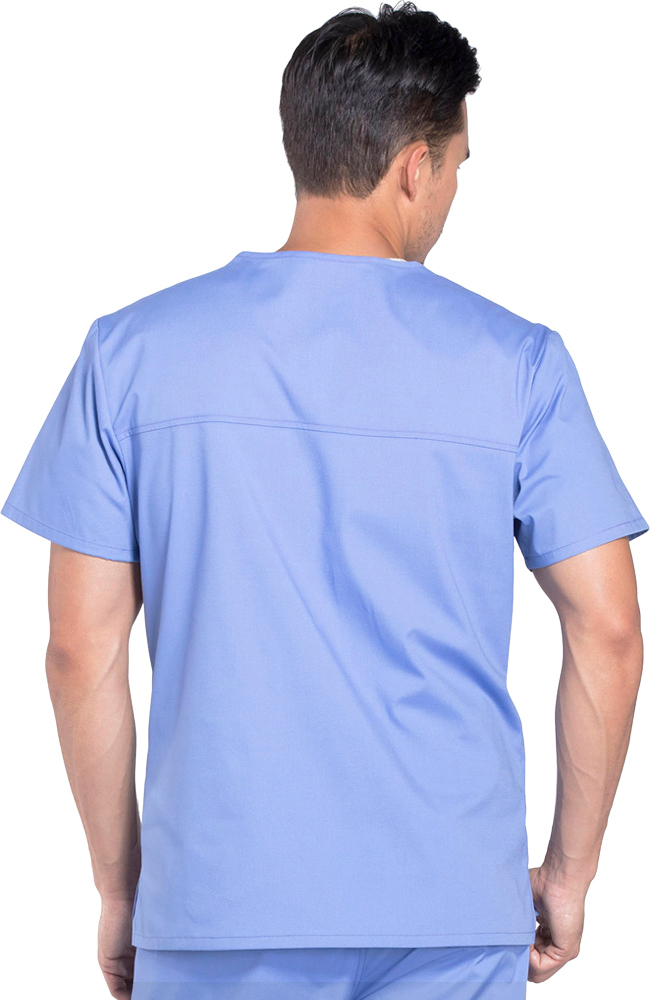 Cherokee Workwear Clearance Men's V-Neck Solid Scrub Top 4 Cherokee Workwear Clearance Men's V-Neck Solid Scrub Top - Image 2