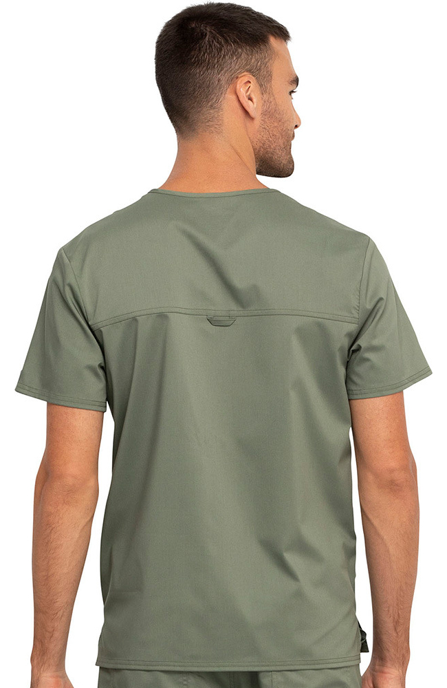 Cherokee Workwear Clearance Men's V-Neck Solid Scrub Top 4 Cherokee Workwear Clearance Men's V-Neck Solid Scrub Top - Image 2