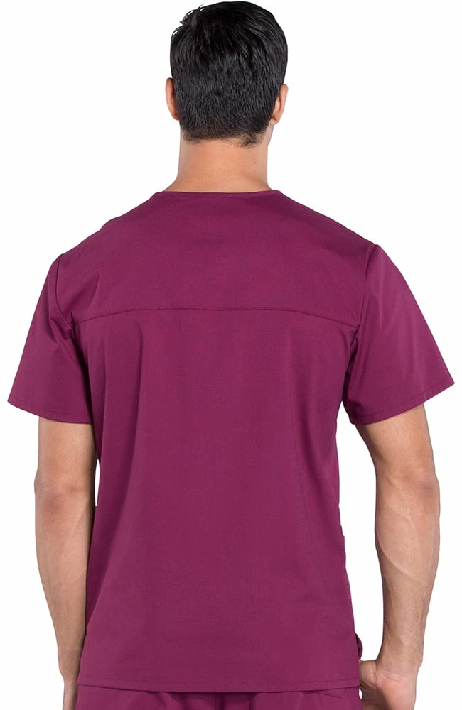 Cherokee Workwear Clearance Men's V-Neck Utility Solid Scrub Top - Image 2