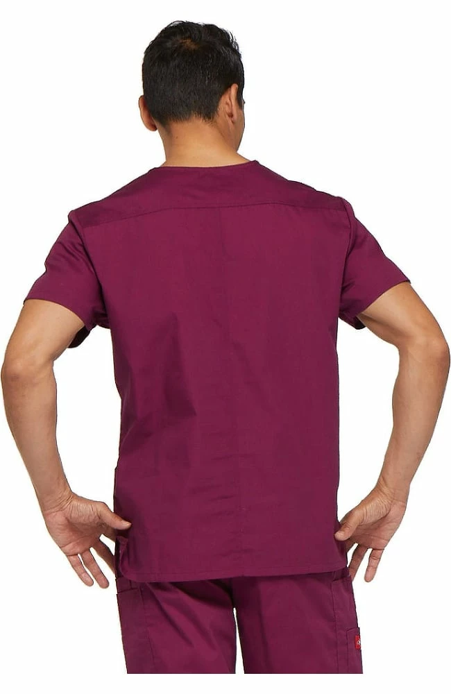Dickies Clearance Men's V-Neck Solid Scrub Top - Image 2