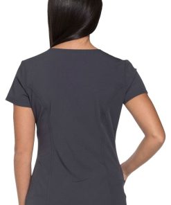 Dickies Clearance Women's Mock Wrap Solid Scrub Top -Silverts-shop 2 di 85956 clearance 650