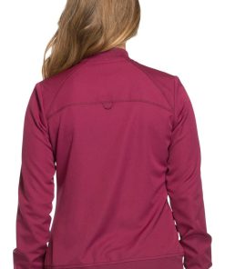 Dickies Clearance Women's Zip Front Warm-Up Solid Scrub Jacket -Silverts-shop 2 di dk330 clearance 650