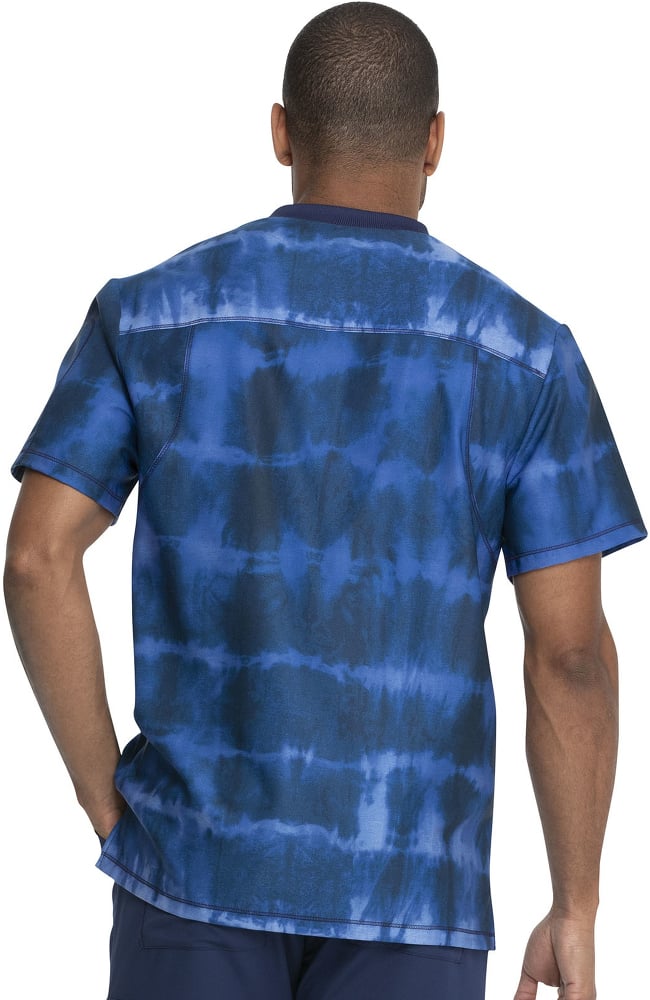 Clearance Men's Tie Dye Stripes Navy Print Scrub Top Dickies Clearance Men's Tie Dye Stripes Navy Print Scrub Top -Silverts-shop 2 di dk613 printclearance 650 1