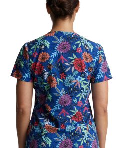 Dickies Clearance Women's Tropic Blooms Print Scrub Top 3 Dickies Clearance Women's Tropic Blooms Print Scrub Top -Silverts-shop 2 di dk616 printclearance 650 1